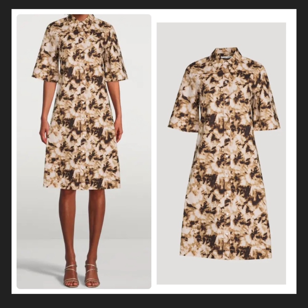 SAMSOE SAMSOE Demi Short-Sleeve Printed Shirt Dress